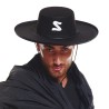 CHAPEAU JUSTICIER ADULTE NOIR