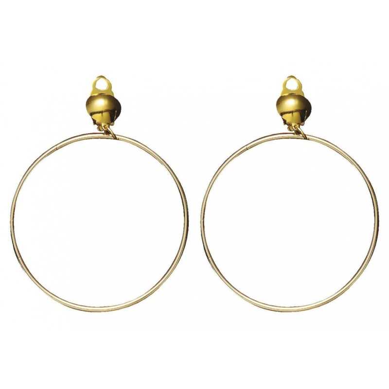 BOUCLES D'OREILLES CREOLES A CLIP LA PAIRE