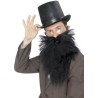 BARBE LONGUE AVEC MOUSTACHE NOIRE AVEC ELASTIQUE