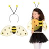 AILES + SERRE TETE ABEILLE ENFANT JAUNE ET NOIR