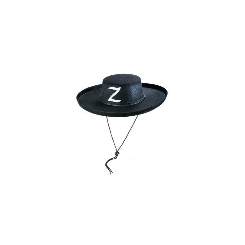 CHAPEAU DE ZORRO JUSTICIER AVEC Z