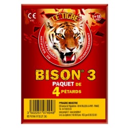BISON 3 SACHET DE 4 PETARDS