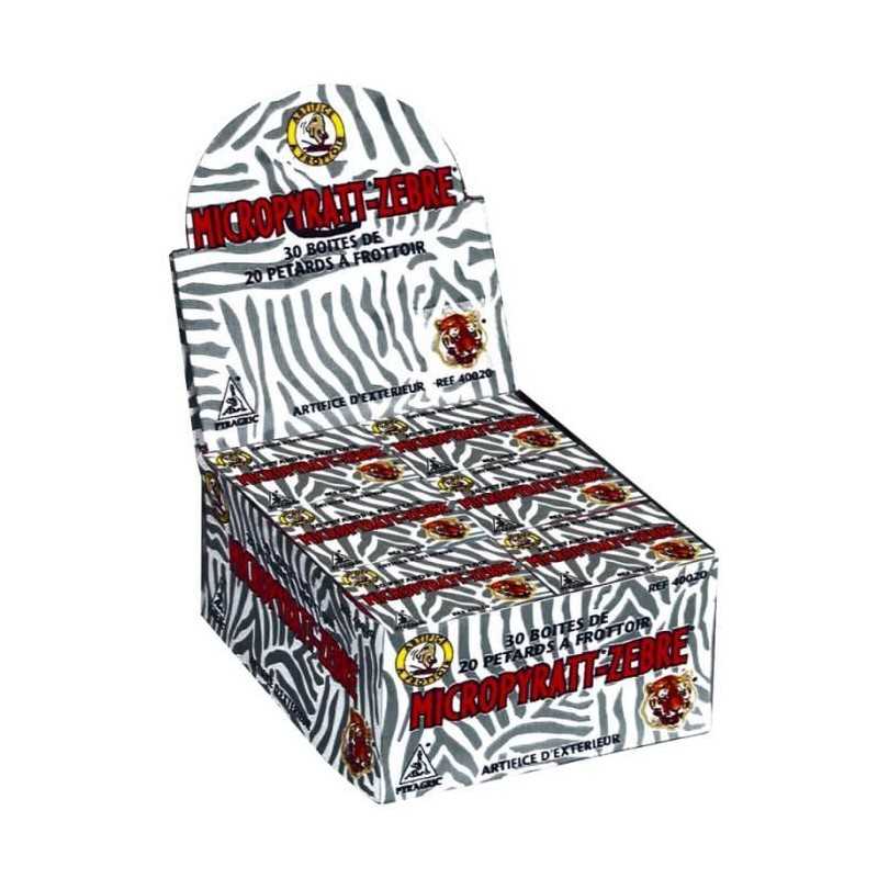 MICROPYRATT-ZEBRE SACHET DE 20 PETARDS