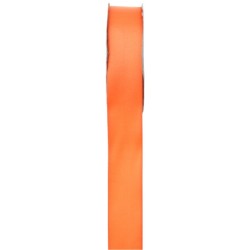 RUBAN SATIN DOUBLE FACE ORANGE 6MM X 25 M
