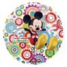 BALLON ROND METALLIQUE MICKEY MOUSSE 66 CM