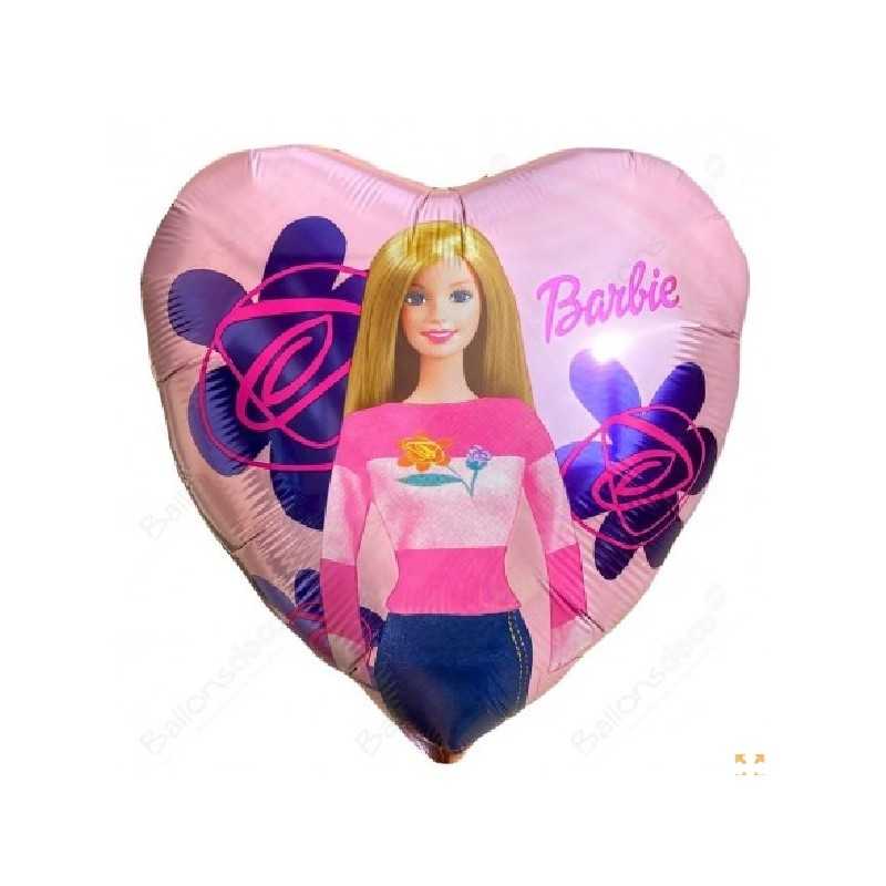 BALLON COEUR BARBIE 43 CM