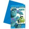 6 INVITATIONS MONSTER UNIVERSITY