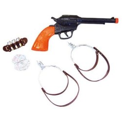 KIT ACCESSOIRES WESTERN PISTOLET EPERONS ETOILE BALLES
