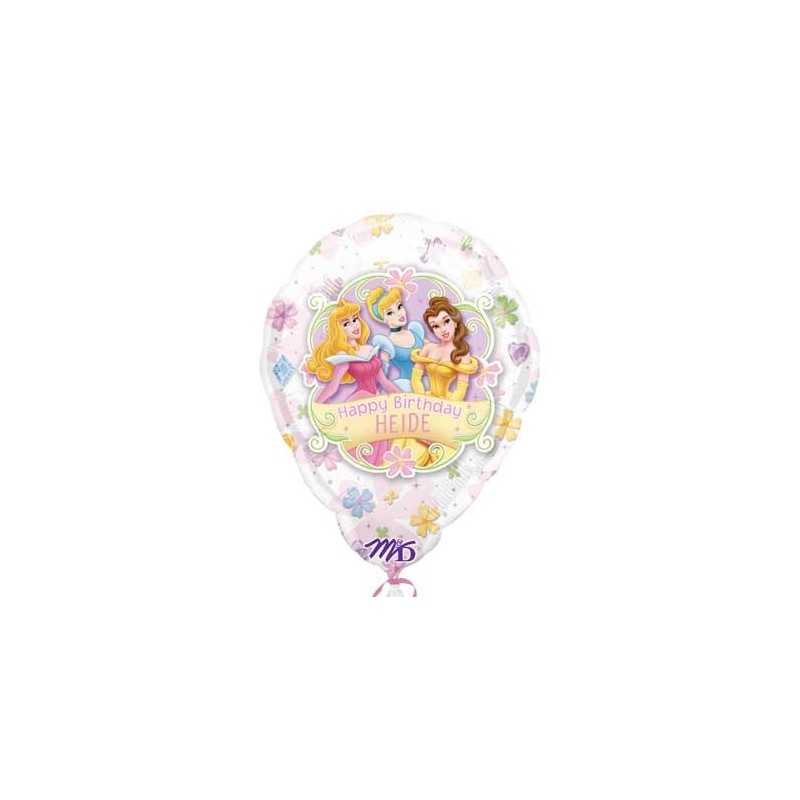 BALLON PRINCESSE A PERSONNALISER AVEC STICKERS 45CM