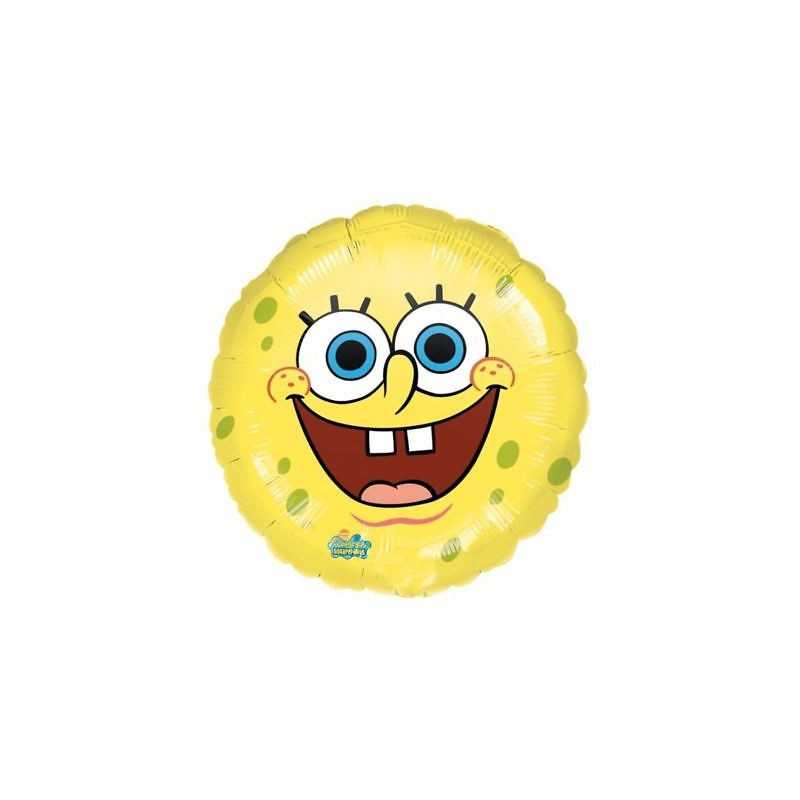 BALLON METALLIQUE ROND BOB L'EPONGE 43 CM