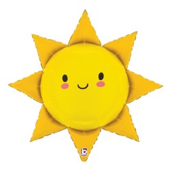 BALLON METALLIQUE SOLEIL 79 CM