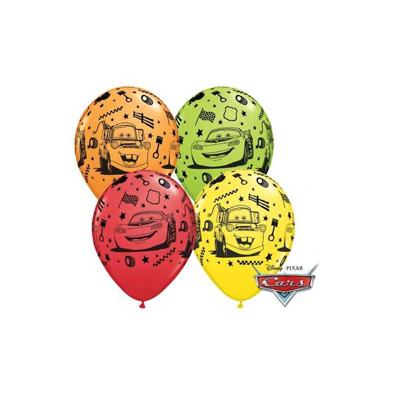 25 BALLONS LATEX QUALATEX CARS TAILLE 11"