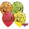 25 BALLONS LATEX QUALATEX CARS TAILLE 11"