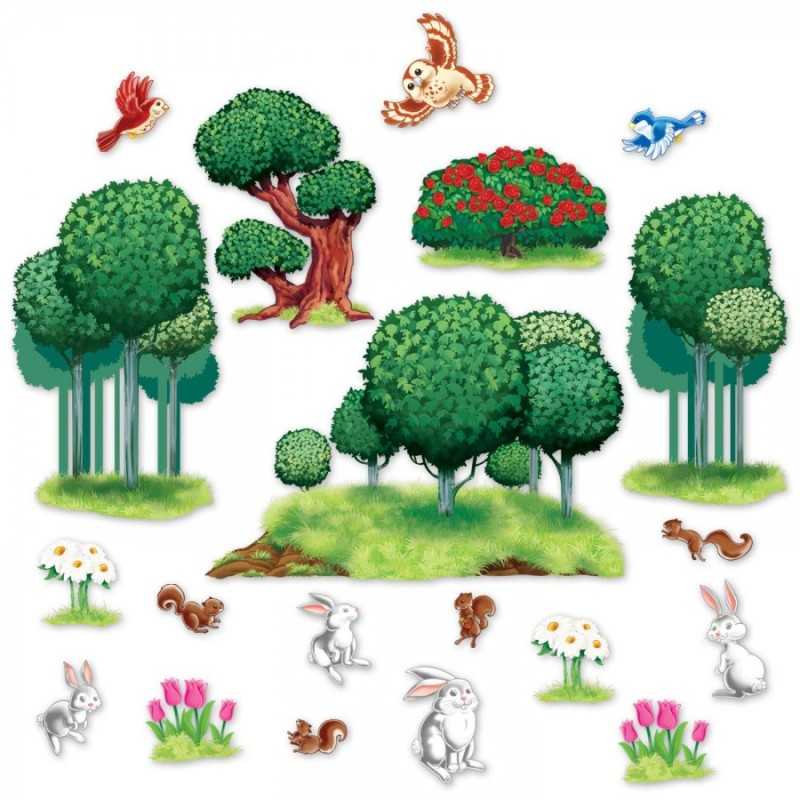 DECORATION FORET ET LAPINS