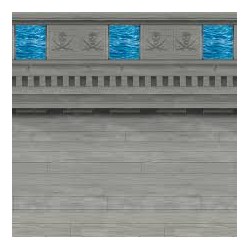 DECORATION SCENES SETTERS FOND BATEAU PIRATE 1,20 X 9 M