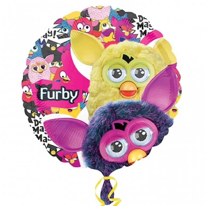 BALLON METALLIQUE ROND FURBY 43 CM