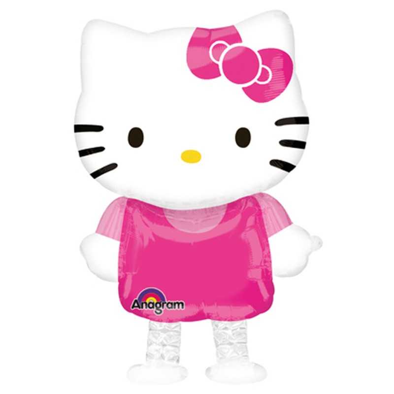 BALLON METALLIQUE BUDDIES AIRWALKER HELLO KITTY 39 X 59 CM