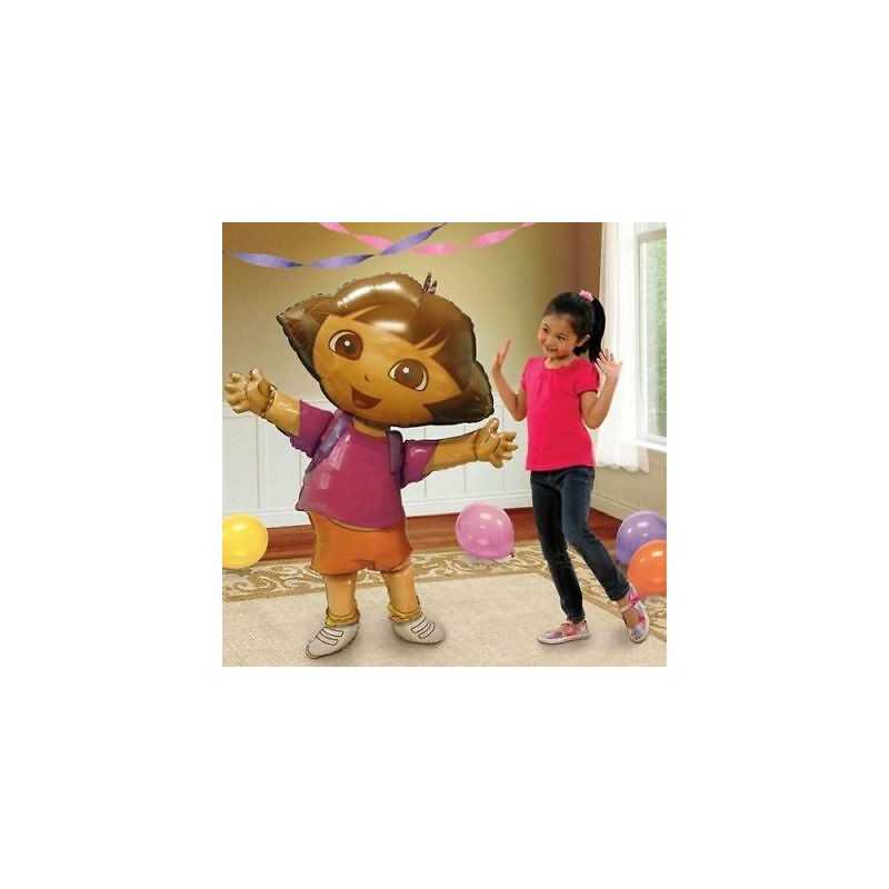 BALLON AIRWALKER DORA L'EXPLORATRICE HAUTEUR 132 CM