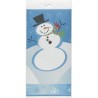 NAPPE PLASTIFIEE BONHOMME DE NEIGE 137 X 213 CM