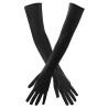 PAIRE DE GANTS STRETCH NOIR LOS ANGELES 60 CM AU DESSUS DU COUDE