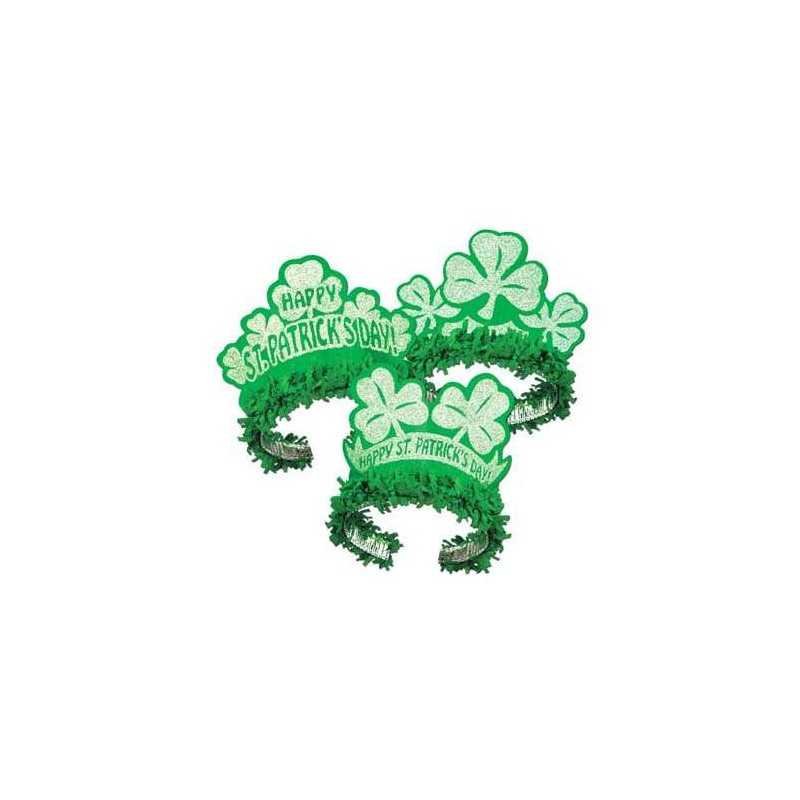 DIADEMES PAPIER ST PATRICK VERT
