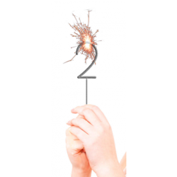 CIERGE MAGIQUE CHIFFRE 2