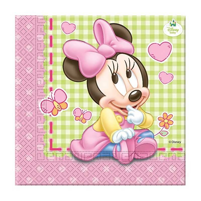 20 SERVIETTES BABY MINNIE 33 X 33 CM
