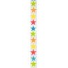 RUBAN TISSUS ETOILES MULTICOLORES