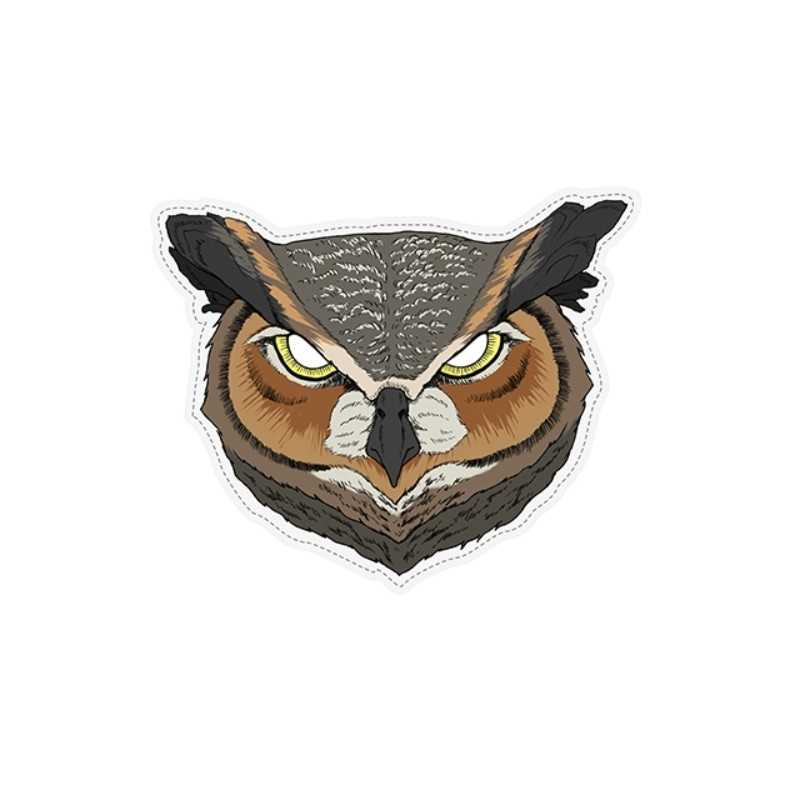 MASQUE CARTONNE HIBOU