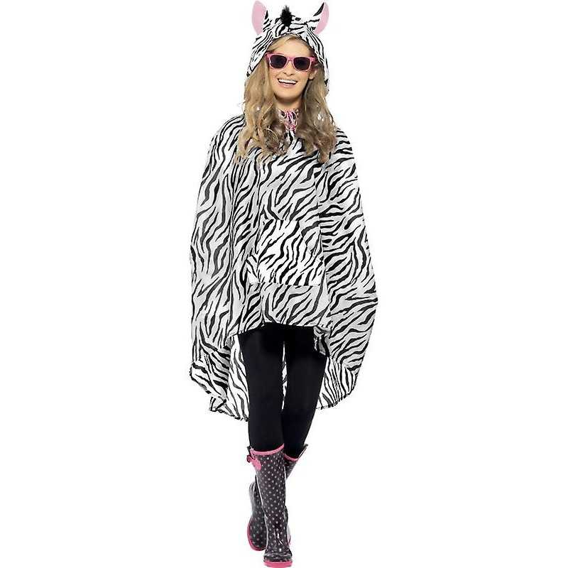 PARTY PONCHO ZEBRE