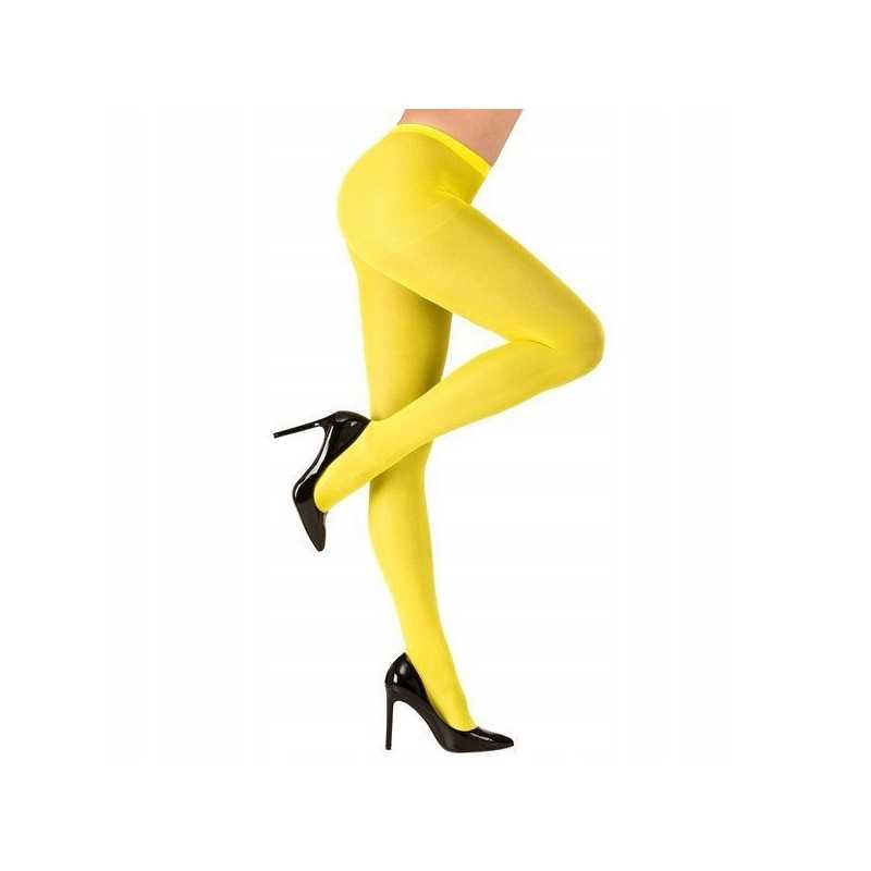 COLLANT JAUNE FLUO TAILLE STANDARD