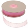 RUBAN ORGANDI 15 MM 25 M ROSE PASTEL