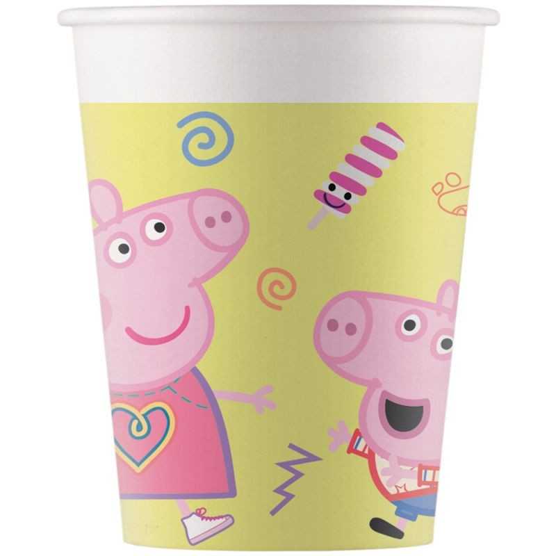 8 GOBELETS PEPPA PIG CARTON 200 ML