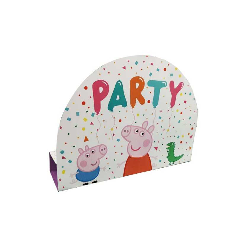 8 CARTES D'INVITATIONS + ENVELOPPES PEPPA PIG