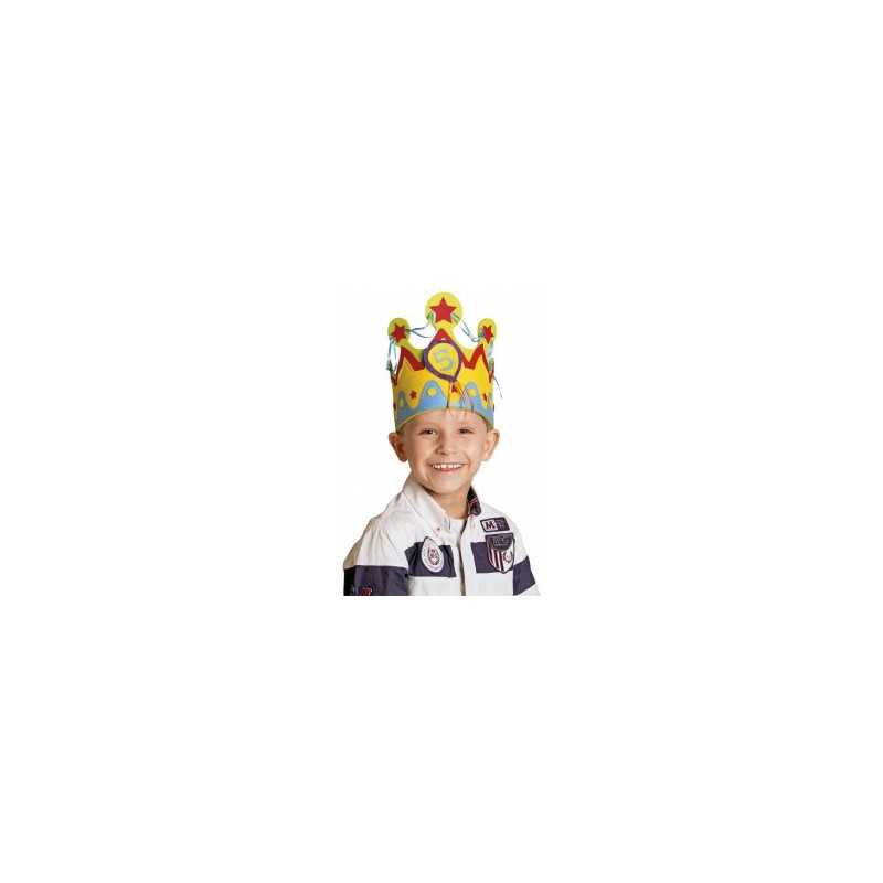 COURONNE TISSUS ANNIVERSAIRE 1 A 5 ANS GARCON