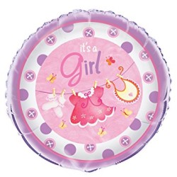 BALLON METALLIQUE PETITS HABITS ROSE 45,7CM