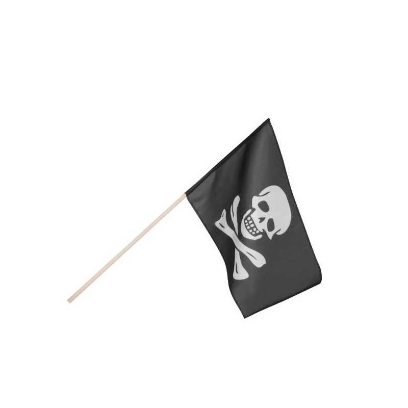 DRAPEAU PIRATE SUR BATON 30 x 45 CM