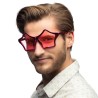 LUNETTES ETOILES METALLISEES COULEURS ASSORTIES