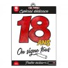 T-SHIRT A DEDICACER 18 ANS
