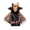 CAPE DENTELLE AVEC COLERETTE NOIR