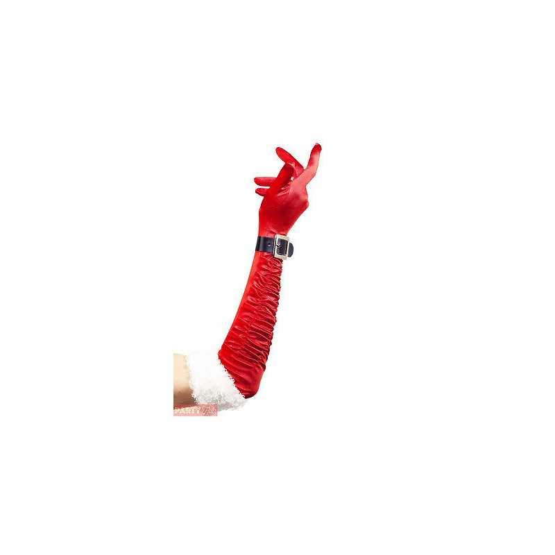 GANTS LONGS ROUGE FEMME MERE NOEL