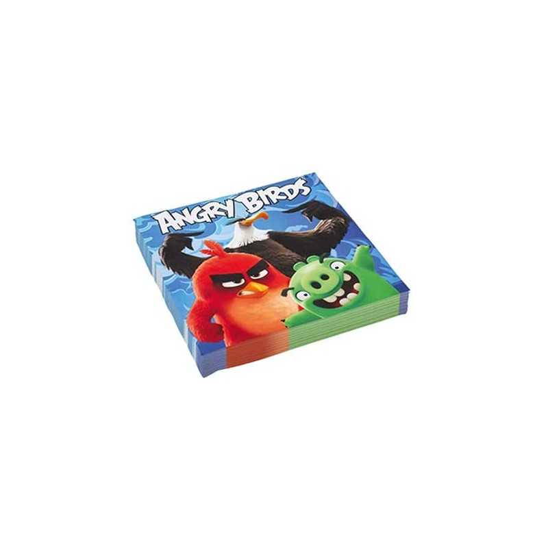 20 SERVIETTES ANGRY BIRDS LE FILM