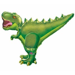 BALLON METALLIQUE T-REX DINOSAURE 91 X 76 CM
