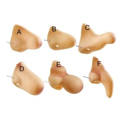 1 NEZ EN LATEX AVEC ELASTIQUE 6 MODELES DIFFERENTS