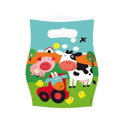 SACHETS POUR FETE ANIMAUX DE LA FERME PAR 8