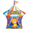 BALLON METALLIQUE CHAPITEAU DE CIRQUE AVEC LION