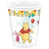 8 GOBELETS PLASTIFIES WINNIE L'OURSON