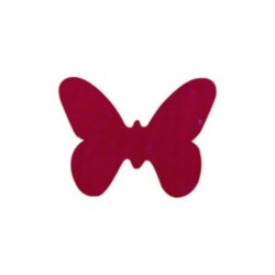 12 PAPILLONS CONFETTIS BORDEAUX