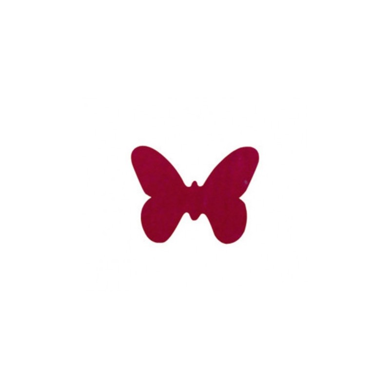 12 PAPILLONS CONFETTIS BORDEAUX