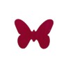 12 PAPILLONS CONFETTIS BORDEAUX